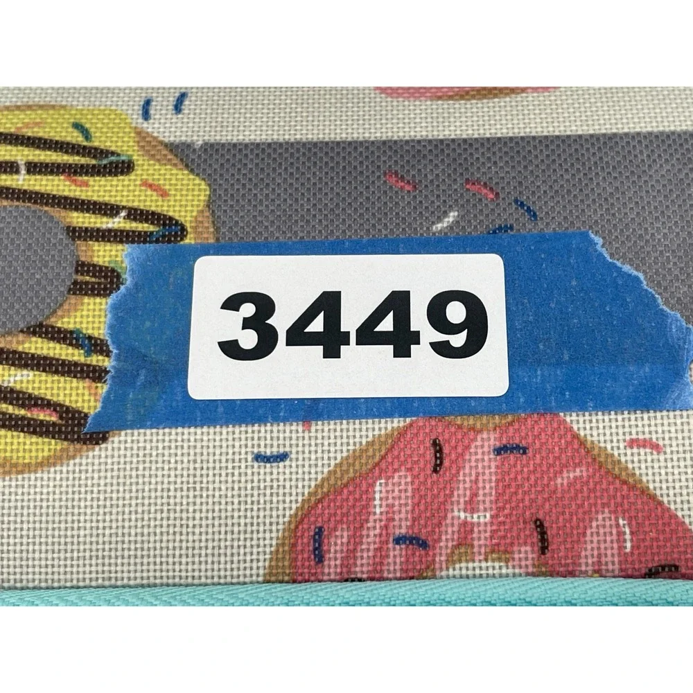 Crckt Kids Rolling Suitcase One Size Gray Donut Print Travel Luggage